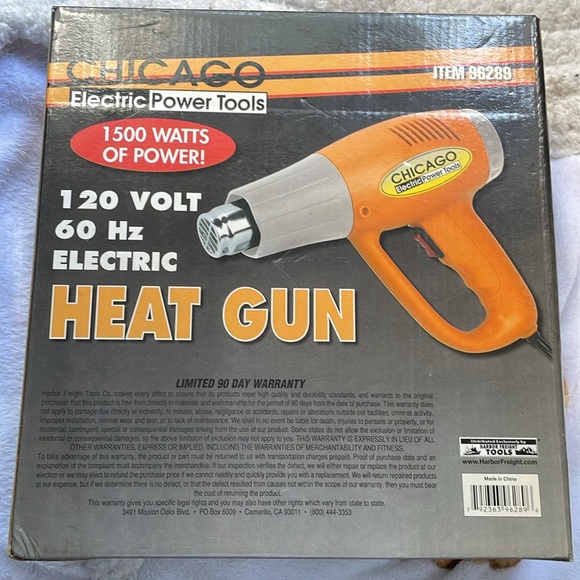 Chicago heat gun 120 volt 60 Hz. NIB - Picture 2 of 2